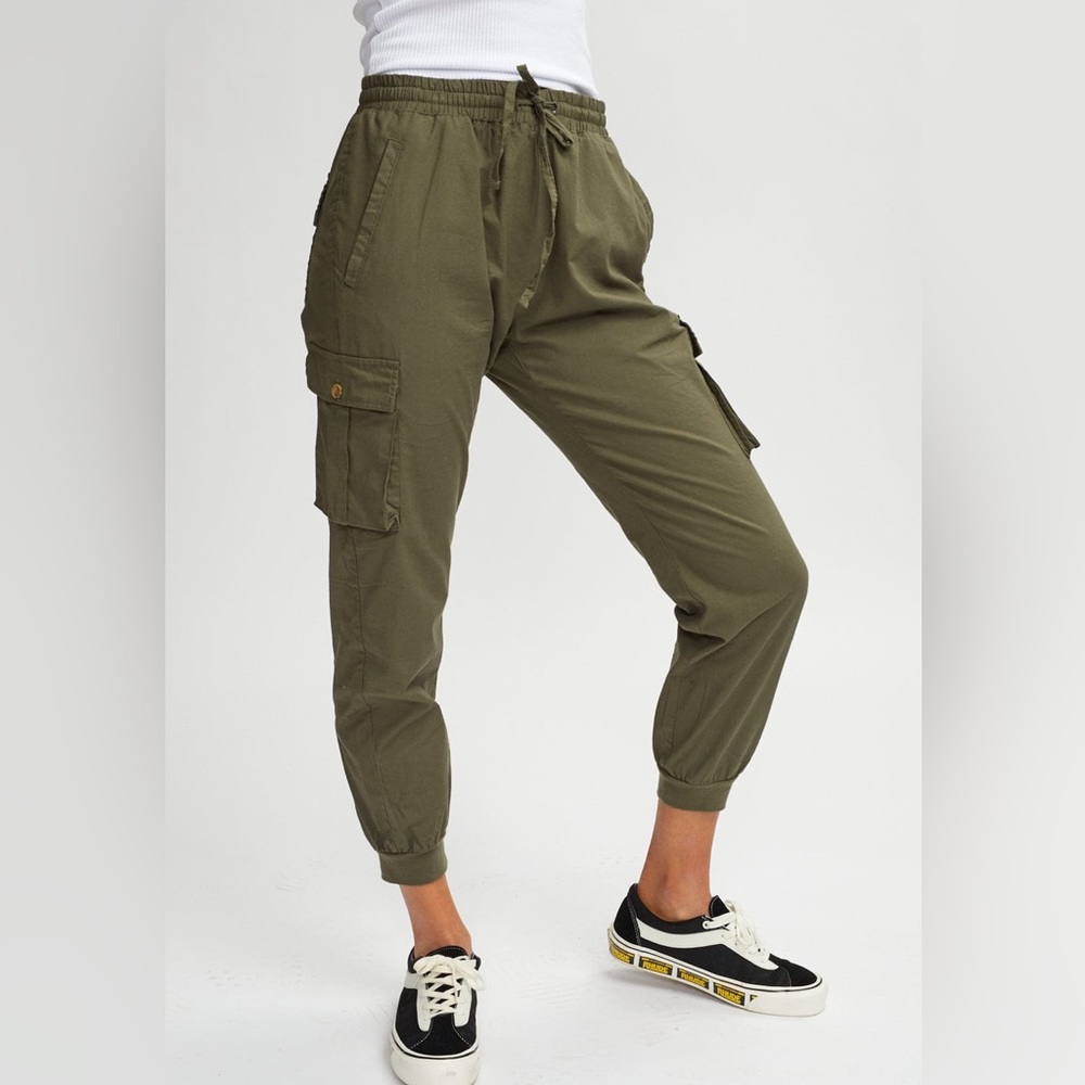 Kuwalla Tee Women's Gray Chino Jogger Pants